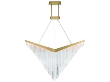 Eurofase Vivien 1-Light Gold Geometric Island Pendant EUL47188013