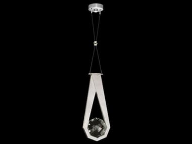 Fine Art Handcrafted Lighting Aria 10" 1-Light Silver Geometric Mini Pendant FA100002