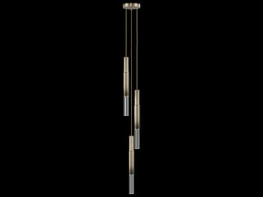 Fine Art Handcrafted Lighting Antonia 3-Light Ombre Bronze Linear Mini Pendant FA1000166