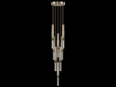 Fine Art Handcrafted Lighting Antonia 8-Light 3-Light Ombre Bronze Linear Pendant FA1000176