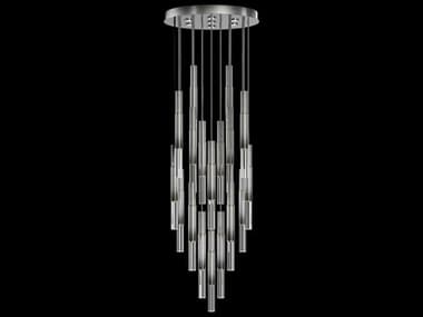 Fine Art Handcrafted Lighting Antonia 18-Light 7-Light Ombre Silver Linear Pendant FA1000187