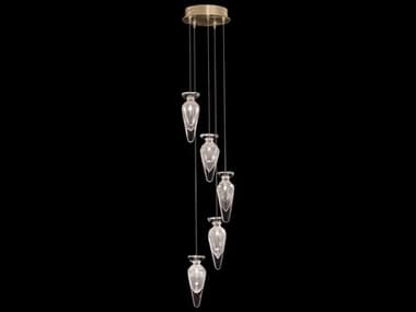 Fine Art Handcrafted Lighting Essence 5-Light Gold Mini Pendant FA1000322