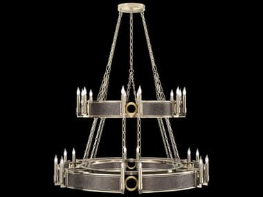 Fine Art Handcrafted Lighting Mirage 24-Light Champagne Gold Traditional Candelabra Tiered Chandelier FA1000366