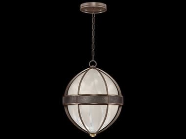 Fine Art Handcrafted Lighting Mirage 3-Light Bronze Traditional Round Pendant FA1000382