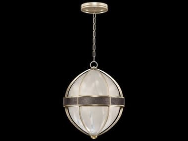 Fine Art Handcrafted Lighting Mirage 3-Light Champagne Silver Traditional Round Pendant FA1000386