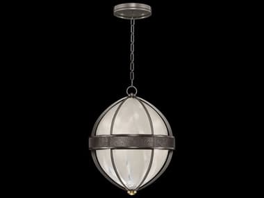 Fine Art Handcrafted Lighting Mirage 3-Light Midnight Steel Traditional Round Pendant FA1000387