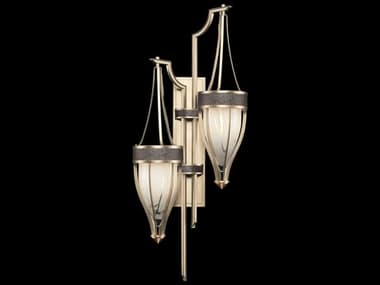 Fine Art Handcrafted Lighting Mirage 2-Light Champagne Gold Traditional Wall Sconce FA1000416