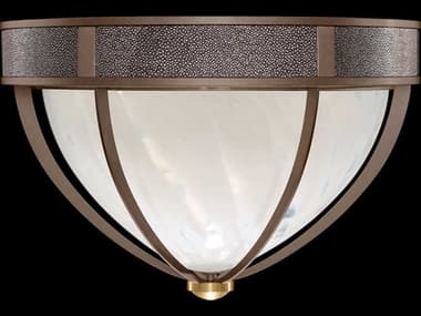 Fine Art Handcrafted Lighting Mirage 3-Light Bronze Traditional Flush Mount FA1000422