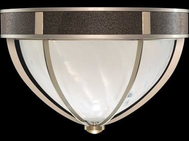 Fine Art Handcrafted Lighting Mirage 3-Light Champagne Gold Traditional Flush Mount FA1000426