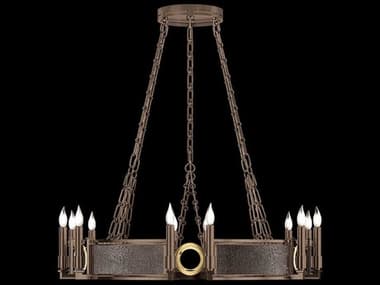 Fine Art Handcrafted Lighting Mirage 12-Light Bronze Traditional Candelabra Round Chandelier FA1000472