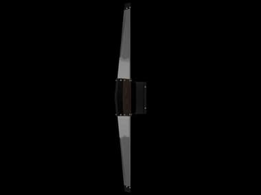 Fine Art Handcrafted Lighting Blade 2-Light Black Dark Walnut Wall Sconce FA1000491