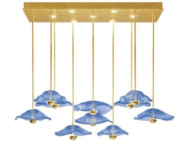 Fine Art Handcrafted Lighting Embark 17-Light Gold Island Pendant FA1000623