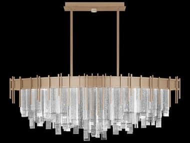 Fine Art Handcrafted Lighting Arpeggio 19-Light Soft Gold Linear Island Pendant FA1000755