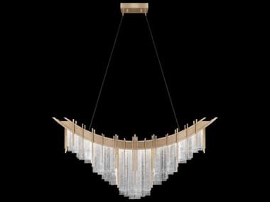 Fine Art Handcrafted Lighting Arpeggio 8-Light Soft Gold Linear Island Pendant FA1000765
