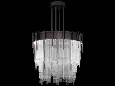 Fine Art Handcrafted Lighting Arpeggio 10-Light Midnight Steel Black Round Pendant FA1000786
