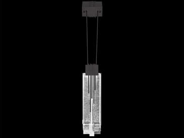 Fine Art Handcrafted Lighting Arpeggio 1-Light Midnight Steel Black Geometric Mini Pendant FA1000816