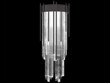 Fine Art Handcrafted Lighting Arpeggio 3-Light Midnight Steel Black Wall Sconce FA1000836