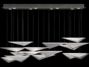Fine Art Handcrafted Lighting Volo 8-Light Silver Linear Island Pendant FA1001174