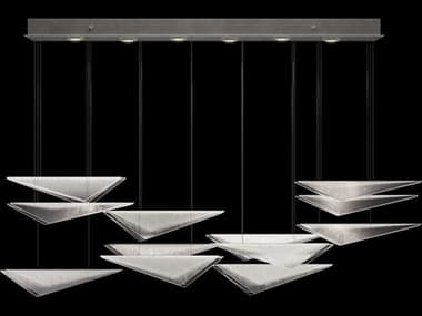 Fine Art Handcrafted Lighting Volo 6-Light Silver Linear Island Pendant FA1001184