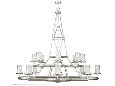 Fine Art Handcrafted Lighting Liaison 16-Light Silver Candelabra Cylinder Tiered Chandelier FA8605402ST