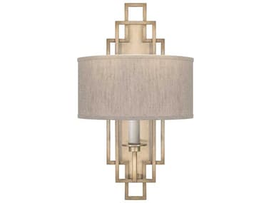 Fine Art Handcrafted Lighting Cienfuegos 22" Tall 1-Light Gold Leaf Wall Sconce FA889350SF31