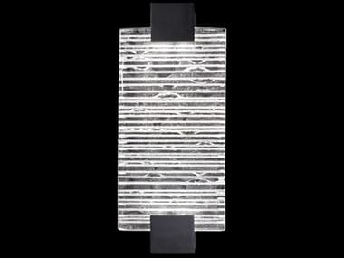 Fine Art Handcrafted Lighting Terra 11" Tall 2-Light Black Glass LED Wall Sconce FA89655015ST