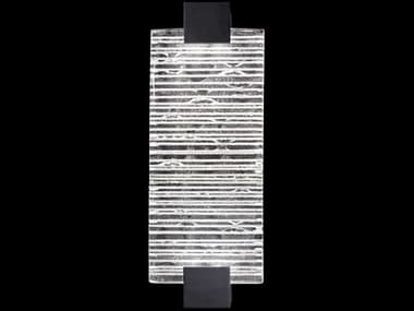 Fine Art Handcrafted Lighting Terra 15" Tall 2-Light Black Glass LED Wall Sconce FA89665015ST