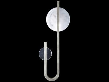 Fine Art Handcrafted Lighting Selene 36" Tall 2-Light Silver Glass LED Wall Sconce FA9230504ST