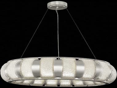 Fine Art Handcrafted Lighting Bond 45" 18-Light8-Light Silver Glass LED Round Pendant FA92574041ST