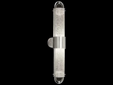 Fine Art Handcrafted Lighting Bond 35" Tall 2-Light Silver Glass LED Wall Sconce FA92645041ST