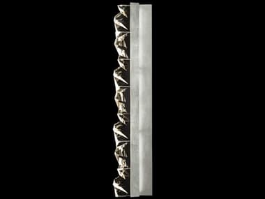 Fine Art Handcrafted Lighting Strata 42" Tall 6-Light Silver Crystal LED Wall Sconce FA9277501ST