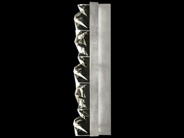 Fine Art Handcrafted Lighting Strata 30" Tall 4-Light Silver Crystal LED Wall Sconce FA9279501ST