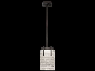 Fine Art Handcrafted Lighting Terra 7" 2-Light Black Glass LED Mini Pendant FA93024015ST