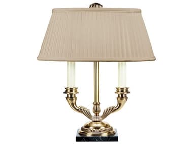 Frederick Cooper Trevor Gold Beige Silkette Brass Table Lamp FDC65038