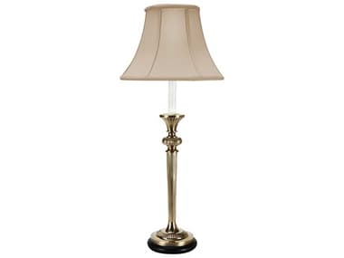 Frederick Cooper Christie Gold Beige Silkette Brass Buffet Lamp FDC65045