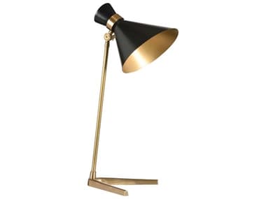 Frederick Cooper Right Angle Antique Brass Black Desk Lamp FDC65420