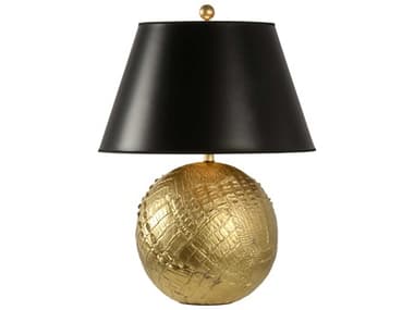 Frederick Cooper Ally Gold Leaf Black Paper Buffet Lamp FDC65825