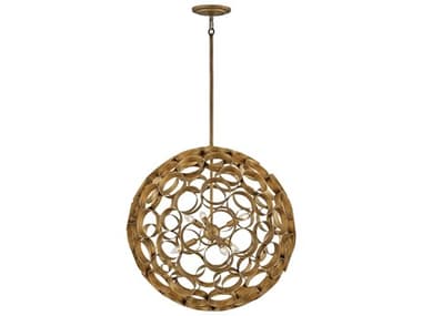 Fredrick Ramond Centric 6-Light Burnished Gold Globe Pendant FDFR30146BNG