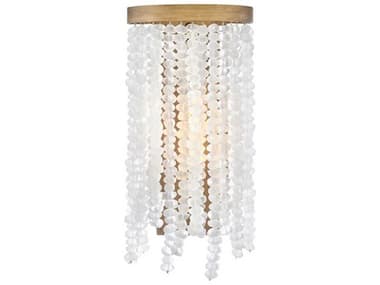 Fredrick Ramond Dune 16" Tall 1-Light Burnished Gold Glass LED Wall Sconce FDFR30200BNG