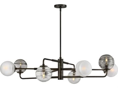 Fredrick Ramond Oberon 8-Light Black Oxide Globe Chandelier FDFR30508BX