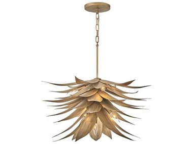Fredrick Ramond Agave 26&quot; 7-Light Burnished Gold Pendant FDFR30815BNG