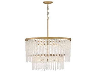 Fredrick Ramond Rubina 30&quot; Wide 12-Light Burnished Gold Candelabra Tiered Chandelier FDFR41498BNG