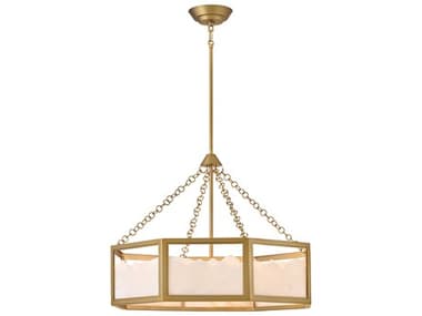 Fredrick Ramond Veleta 8-Light Lacquered Brass Chandelier FDFR41536LCB