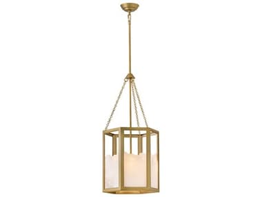 Fredrick Ramond Veleta 3-Light Lacquered Brass Pendant FDFR41537LCB