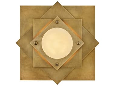 Fredrick Ramond Claude Heritage Brass Geometric Flush Mount FDFR41583HB