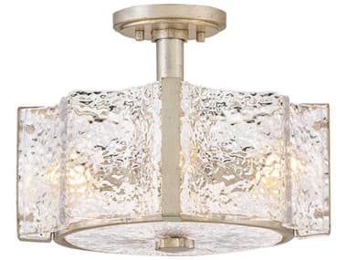 Fredrick Ramond Florian 4-Light Glacial Silver Semi Flush Mount FDFR41601GG