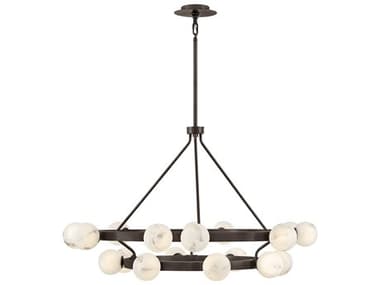 Fredrick Ramond Selene 18-Light Black Oxide Globe Tiered Chandelier FDFR41905BX