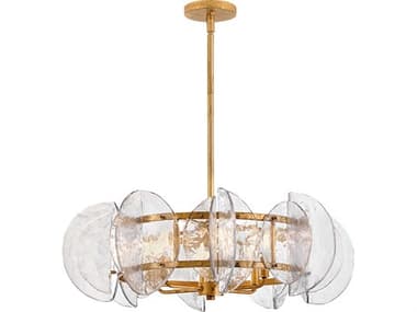 Fredrick Ramond Seraphina 6-Light Distressed Brass Round Chandelier FDFR41924DA
