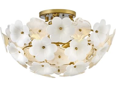 Fredrick Ramond Marianne 3-Light Deluxe Gold Flush Mount FDFR41963DG