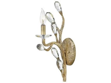 Fredrick Ramond Eve 16" Tall 1-Light Champagne Gold Crystal Wall Sconce FDFR46800CPG
